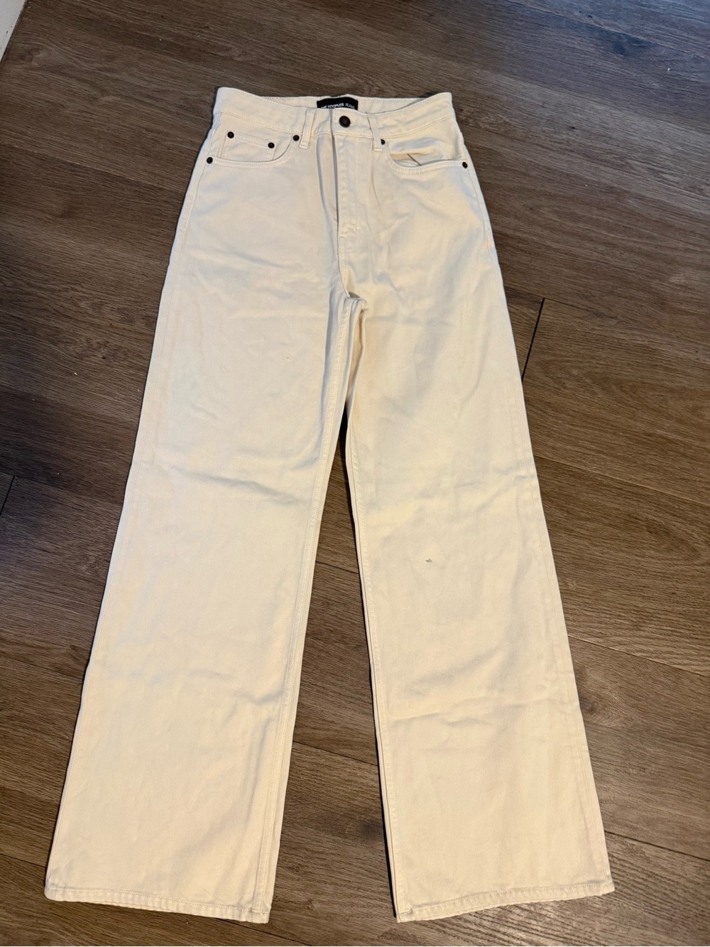 The Kooples Cream Straight-Leg Jeans
